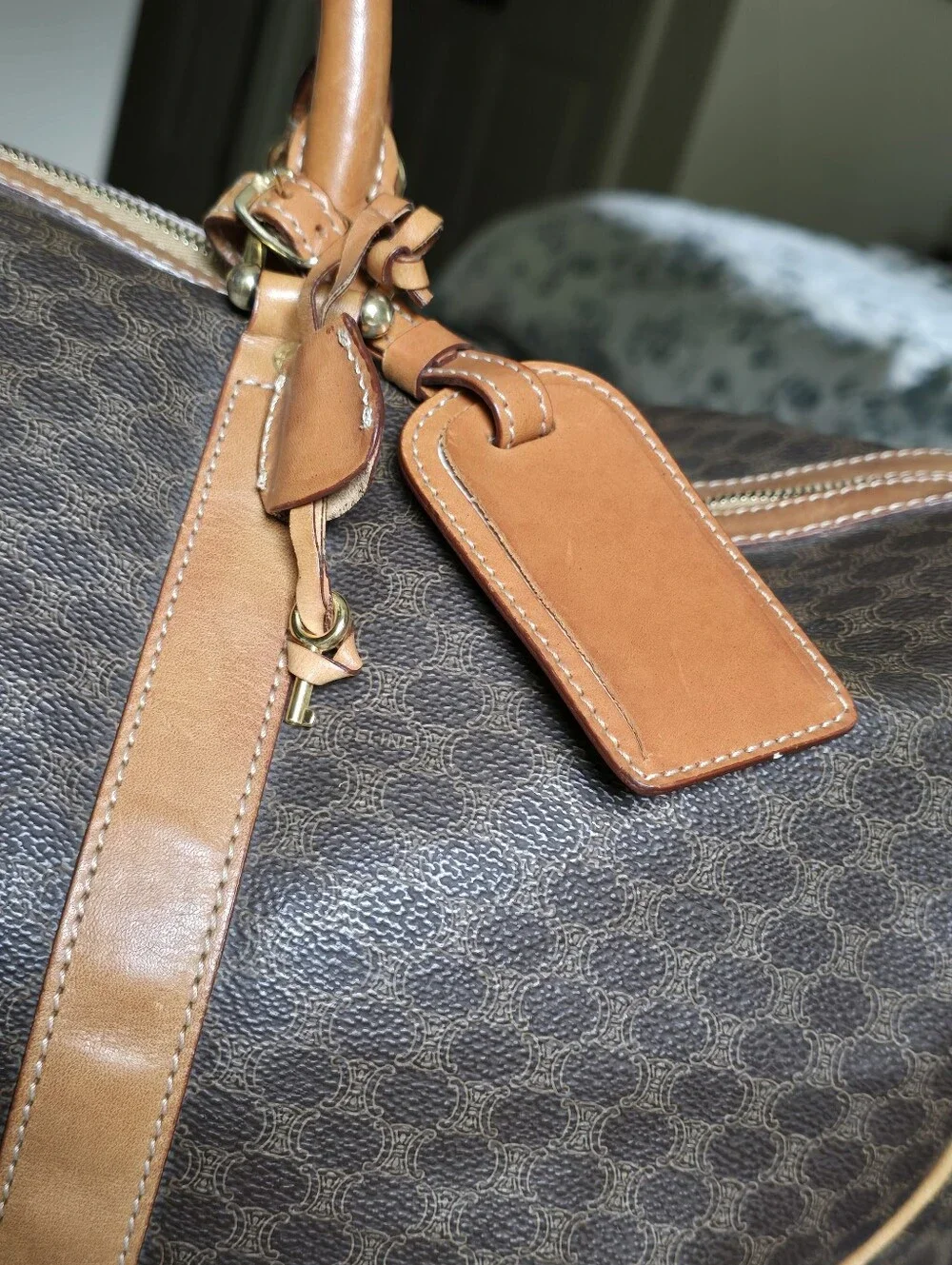 Authentic Celine Macadam Vintage Travel Bag